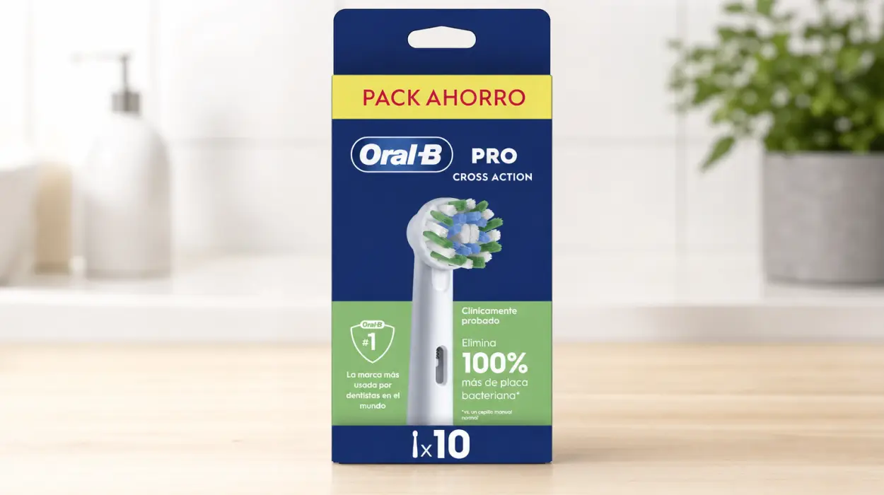 Pack x10 cabezales de recambio Oral-B Pro CrossAction originales
