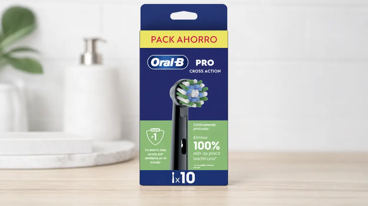 Pack x10 cabezales Oral-B Pro CrossAction originales