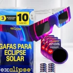 Pack de 10 gafas para eclipse solar con filtros para móvil certificados, todo lo necesario para capturar el eclipse de 2026