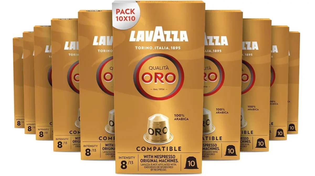 Pack x100 Cápsulas de café Lavazza Qualità Oro para Nespresso