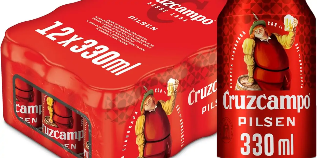 Pack x12 Cruzcampo Cerveza Lager de 33 cl.