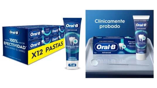 pack x12 pasta de dientes Oral-B Advanced Prevención del Sarro de 75 ml
