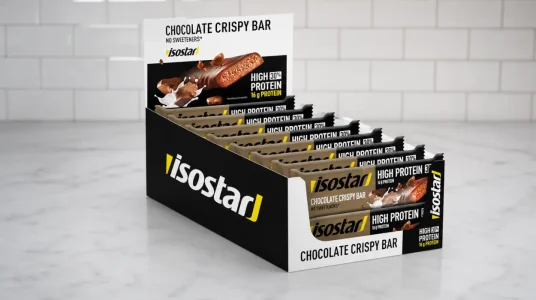Pack x16 barritas Isostar High Protein 30 sabor Choco Crispy sin edulcorantes