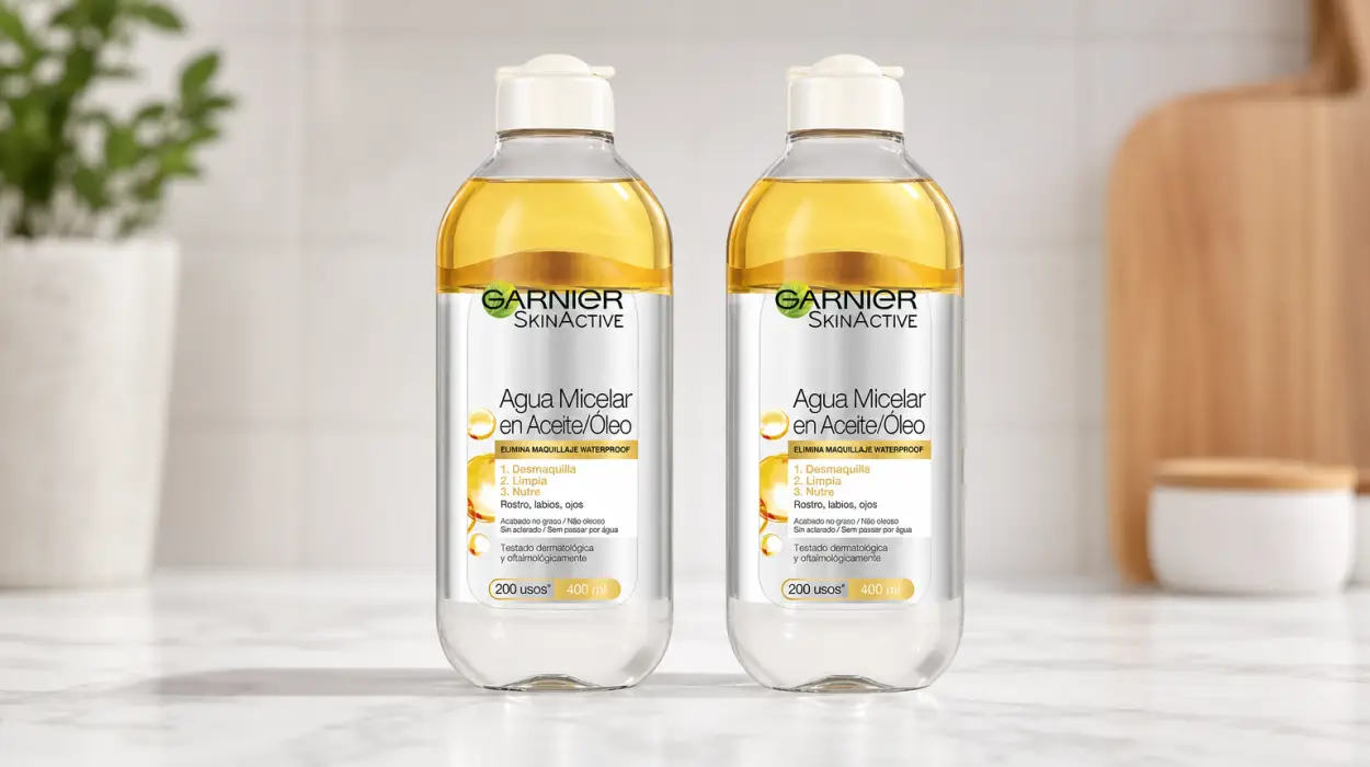 Pack x2 Agua Micelar Garnier Skin Active en aceite de 400 ml