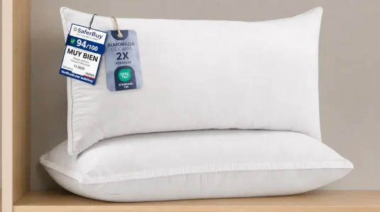 Pack x2 almohadas Utopia Bedding de microfibra de 40 x 80 cm