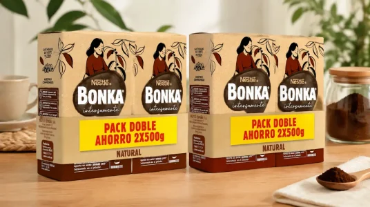 Pack x2 Café Molido Natural Bonka de 500 g