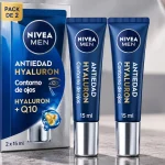 Pack x2 Contorno de ojos Nivea Men Hyaluron con ácido hialurónico antiedad para hombre