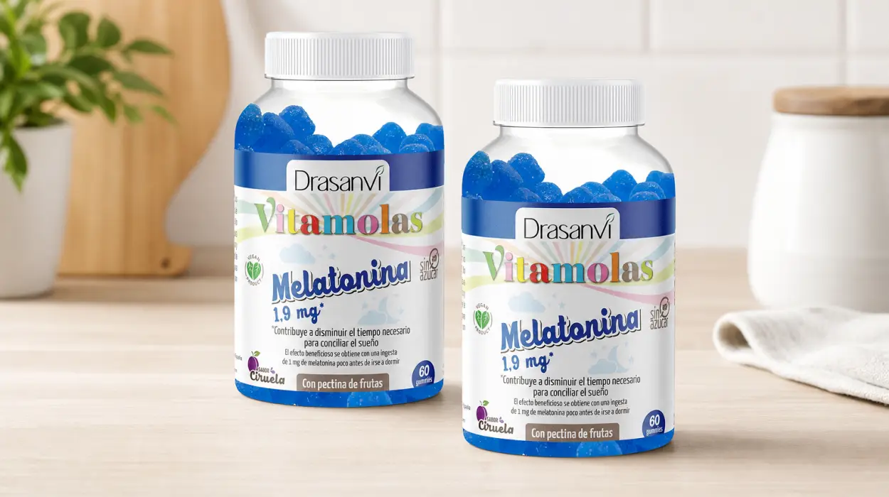 Pack x2 gominolas de melatonina Drasanvi de 60 ud con sabor a ciruela