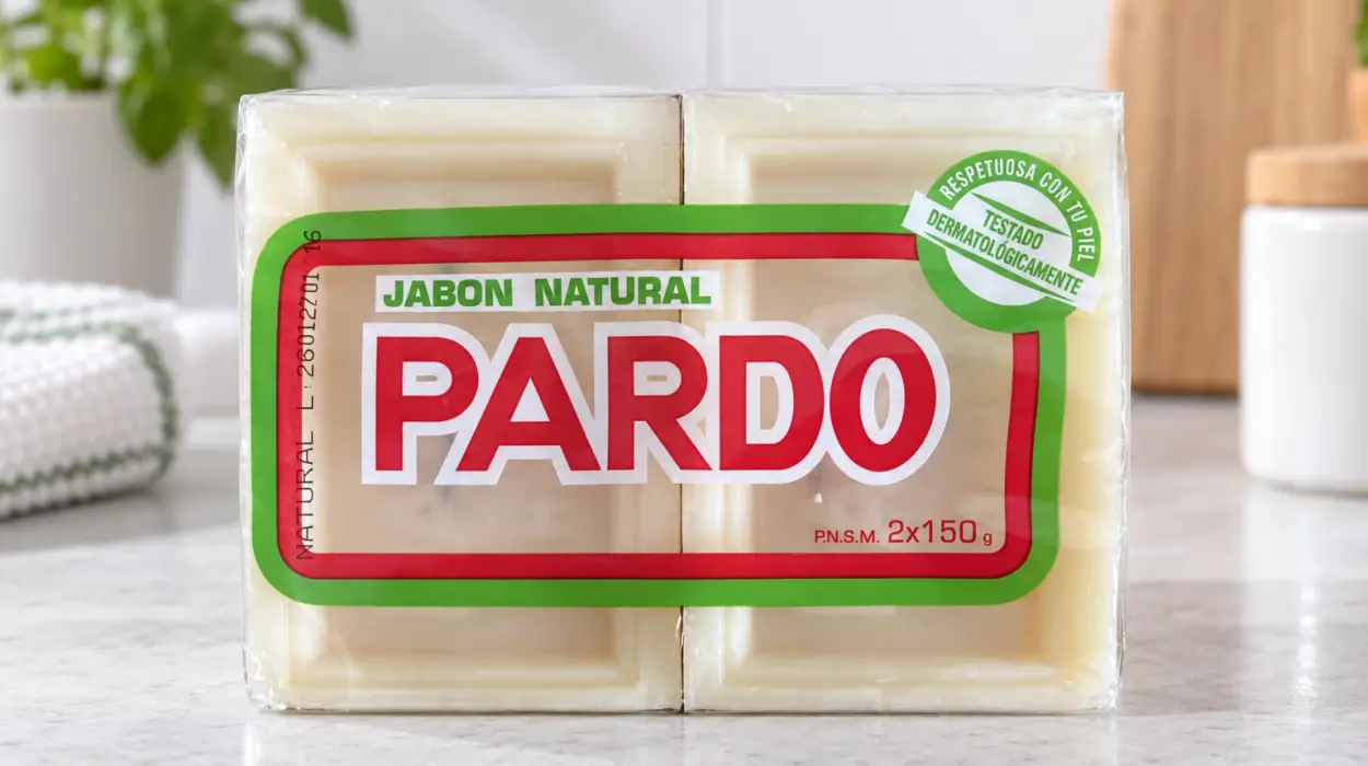 Pack x2 Jabón en pastilla Pardo Natural de 150 g para manos y ropa