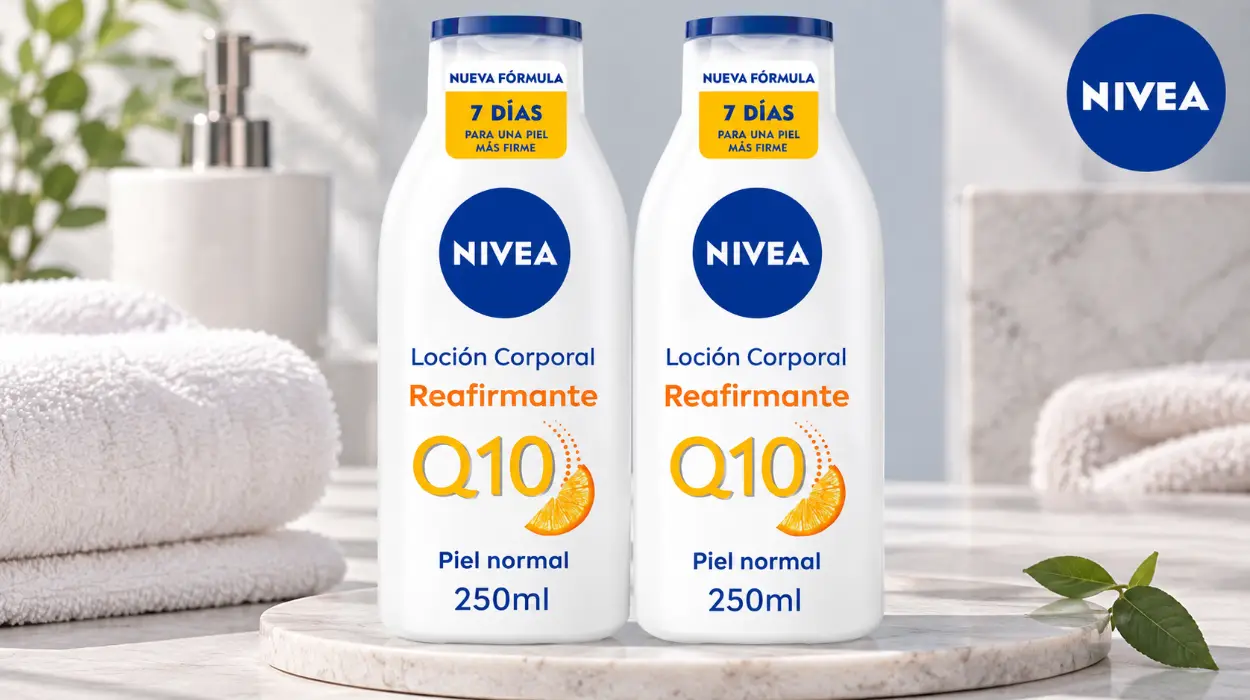Pack x2 lociones corporales Nivea Q10 reafirmantes de 250 ml