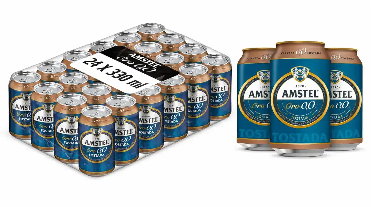 Pack x24 Amstel 0,0 Tostada de 330 ml