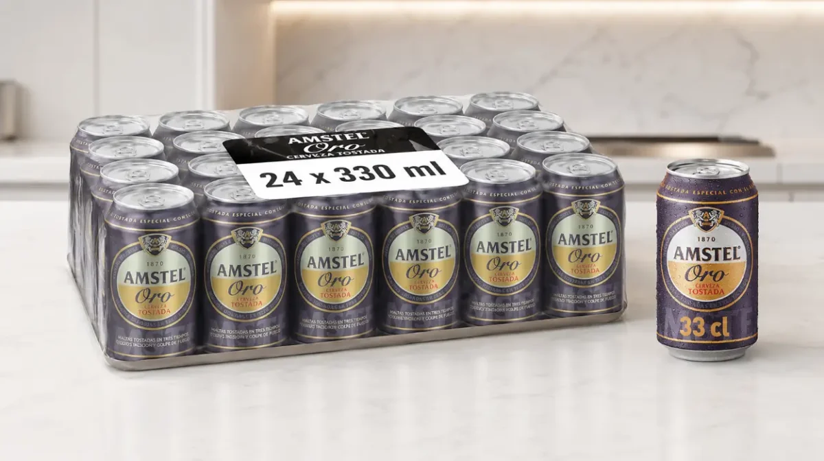 Pack x24 latas de cerveza Amstel Oro Tostada de 330 ml