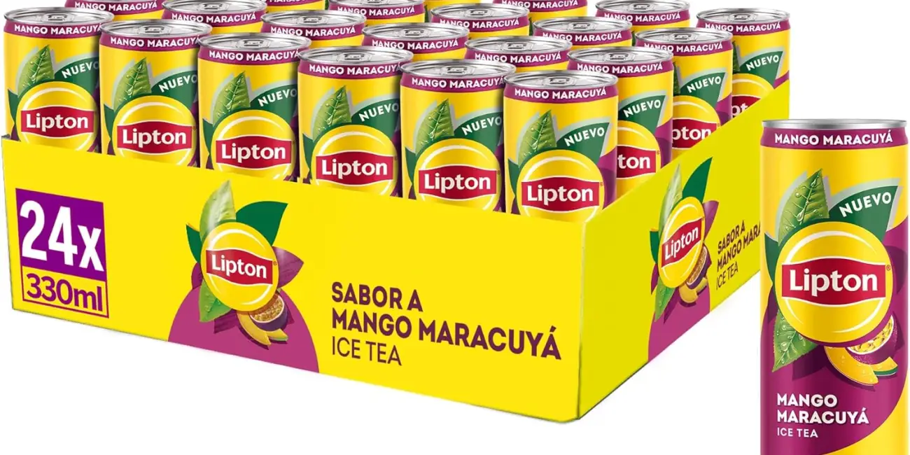 Pack x24 Lipton Mango Maracuyá Refresco de Té de 330 ml