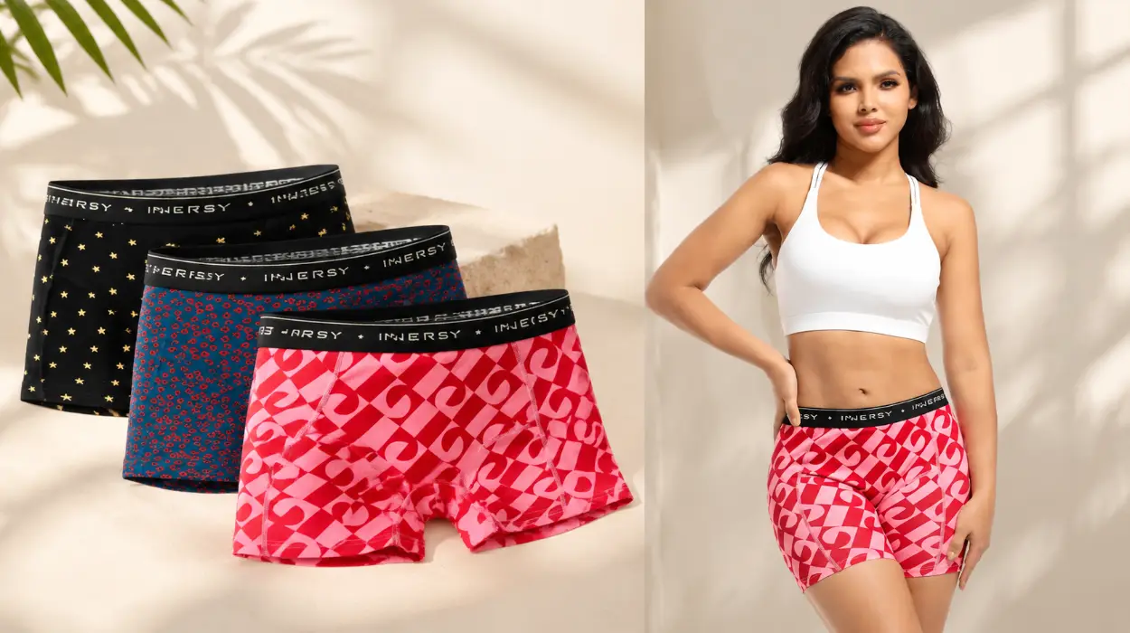 Cómodas para hacer deporte y llevar bajo vestidos: Pack x3 bragas bóxer Innersy para mujer en varios modelos