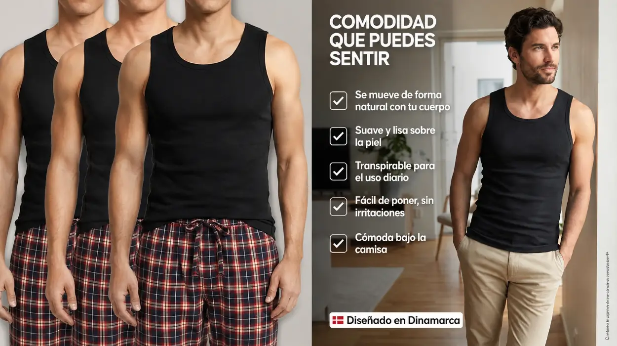 Pack x3 camisetas de tirantes Danish Endurance de algodón orgánico para hombre