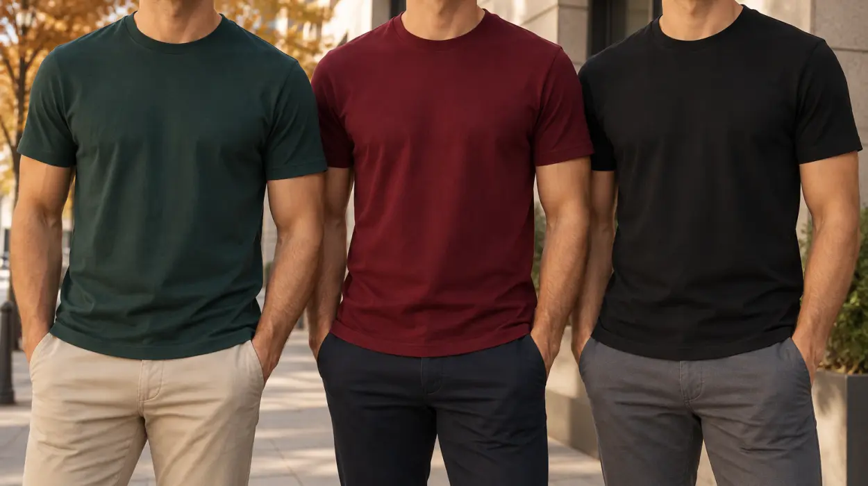 Pack x3 camisetas FM London de algodón peinado para hombre en varios colores