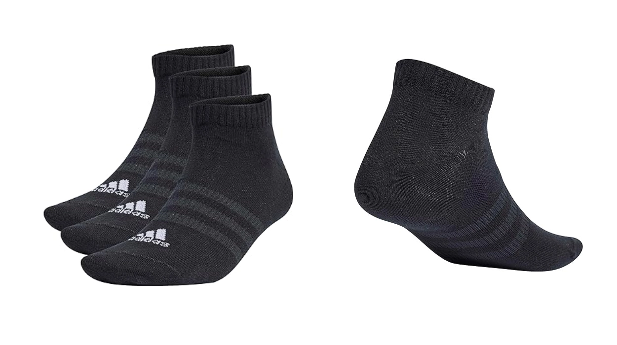 pack x3 pares de calcetines Adidas Thin And Light Low Cut unisex