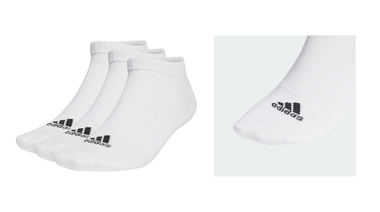 pack x3 pares de calcetines Adidas Thin and Light Low Cut para niños y adultos