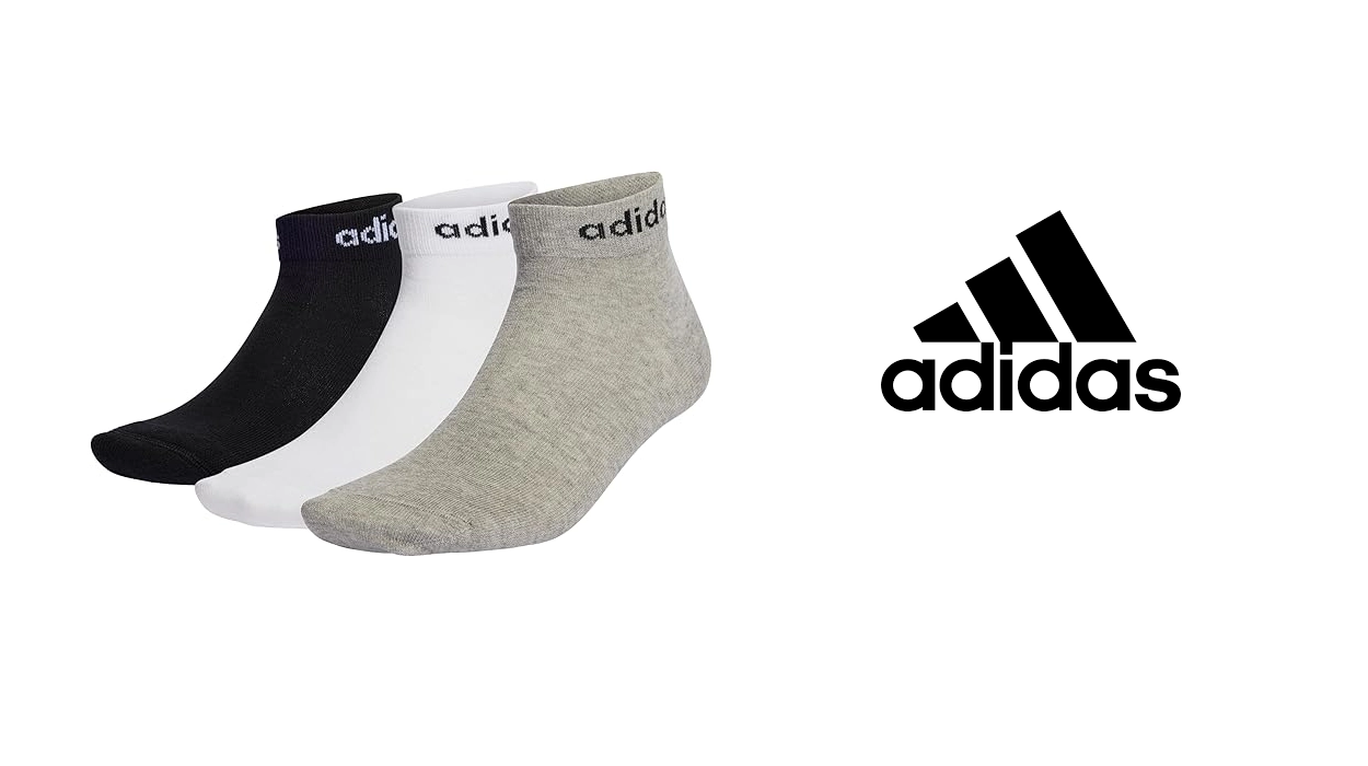 pack x3 pares de calcetines Adidas Think Linear para niños