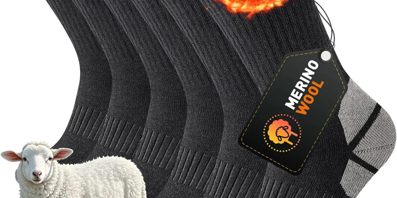 Pack x3 pares de calcetines de senderismo de lana Merino unisex