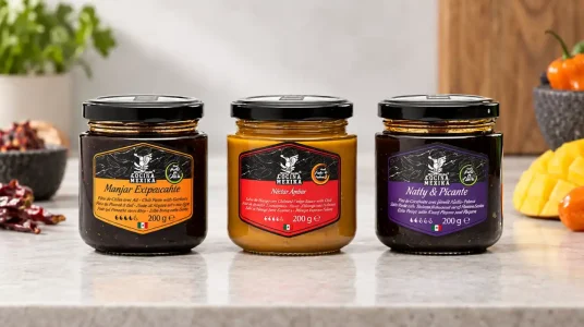 Pack x3 de salsas picantes mexicanas: salsa macha y mango habanero