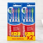 Pack 2+2 de cepillos de dientes Colgate Extra Clean de dureza media