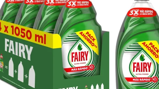 Chollo Pack x4 Fairy Ultra Poder Original Líquido Lavavajillas de 1050 ml