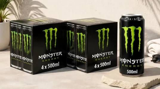 Pack de 4 latas Monster Energy Original de 500 ml