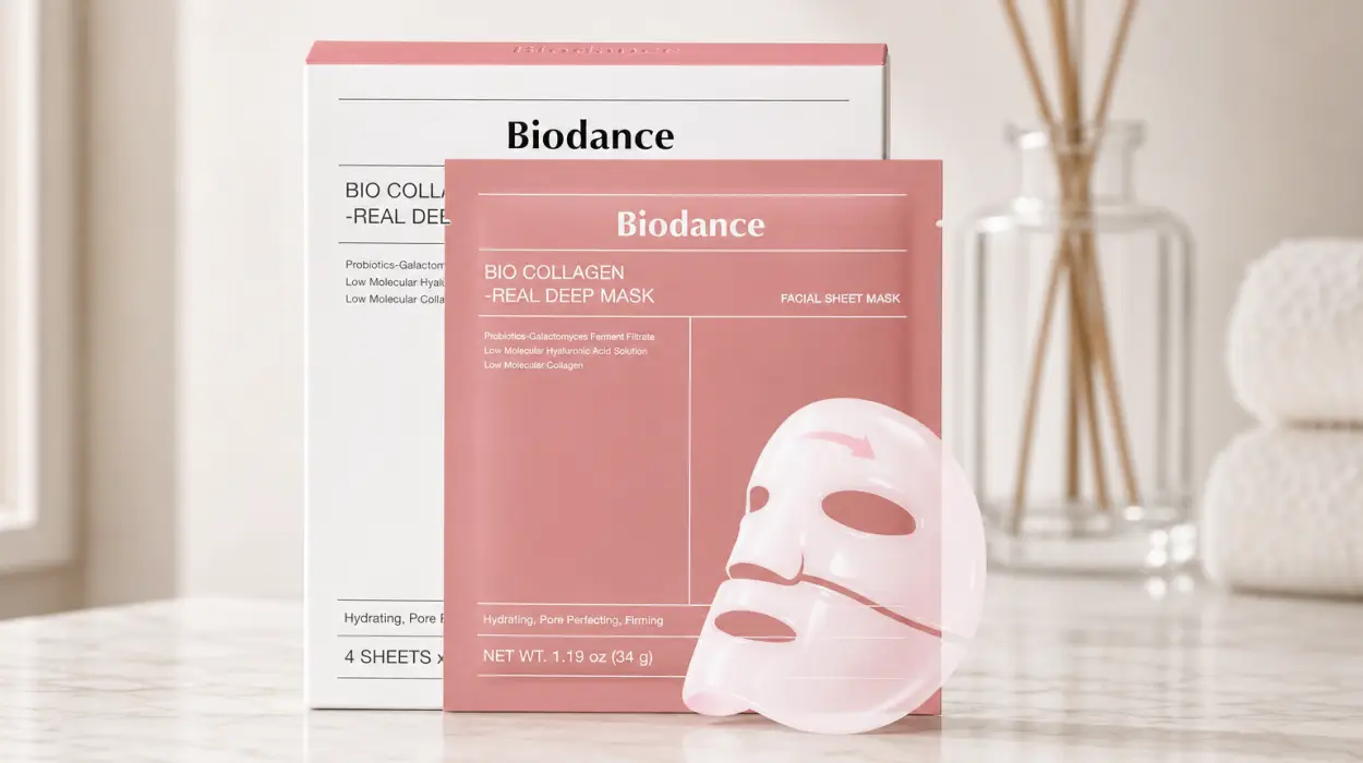 Hidrata y mejora tu piel mientras duermes: Pack x4 mascarillas nocturnas Biodance Bio-Collagen que se vuelve transparente