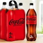 Pack x4 Coca-Cola Zero Azúcar de 2 l, el refresco de cola sin azúcar