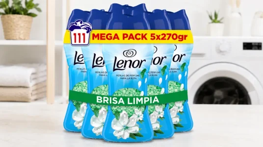 Pack x5 Lenor Perlas de Perfume Brisa Marina Y Jazmín Edición Limitada de 270 g