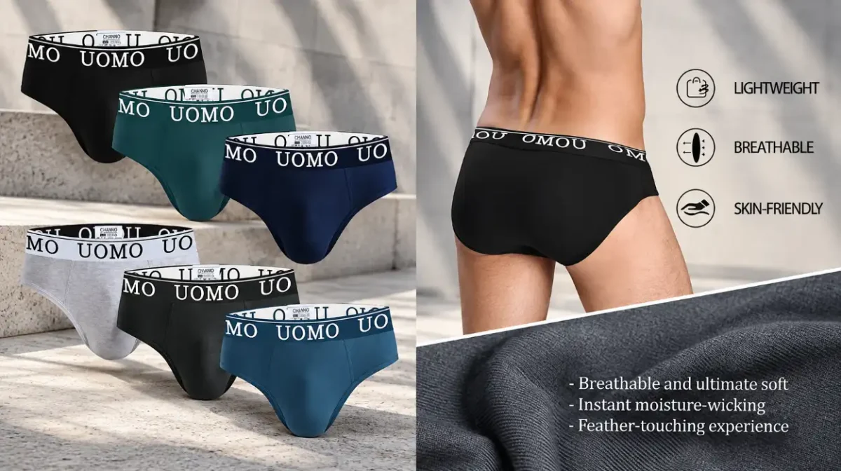 Pack x6 calzoncillos Channo UOMO de algodón elástico para hombre