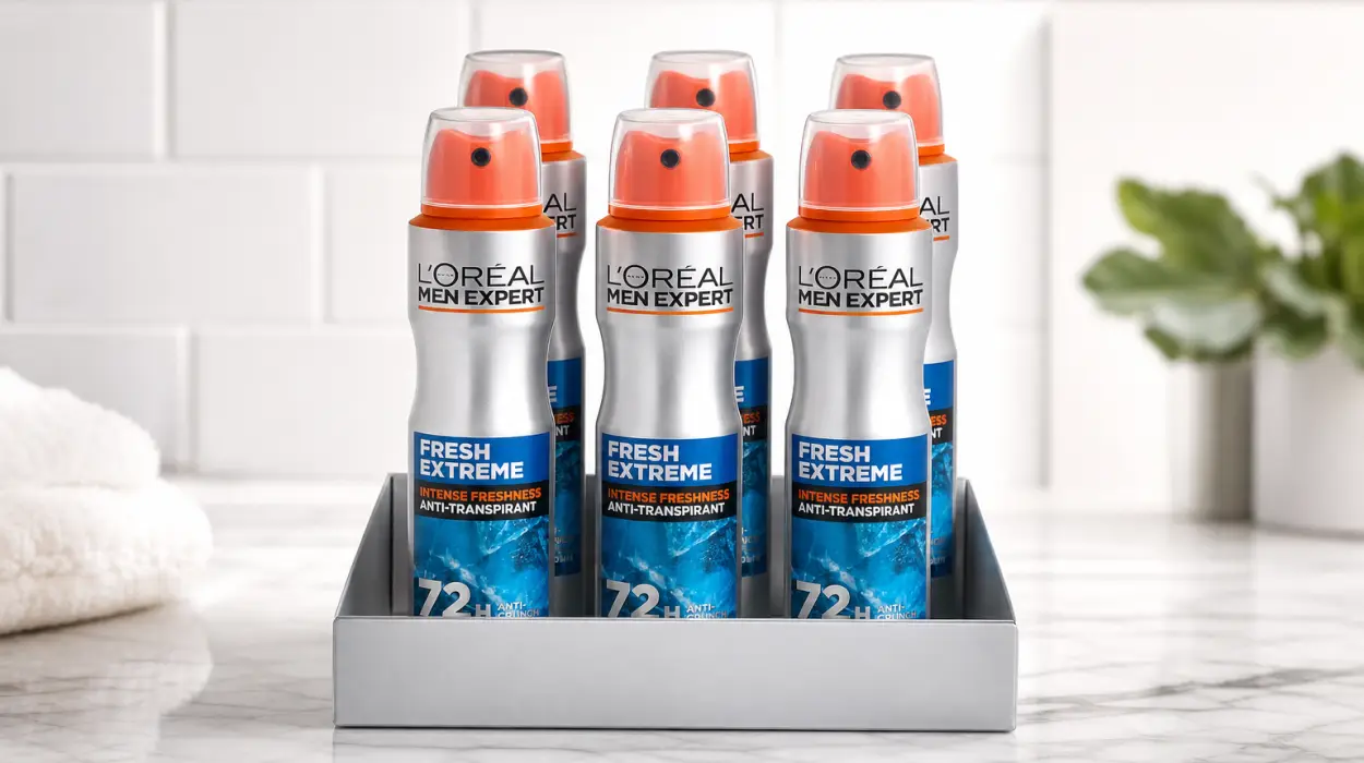 Pack x6 desodorantes en spray L'Oréal Men Expert Fresh Extreme de 150 ml para hombre