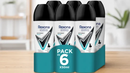 Rexona Advanced Protection desodorante roll-on Invisible Aqua para mujer, 72h de protección