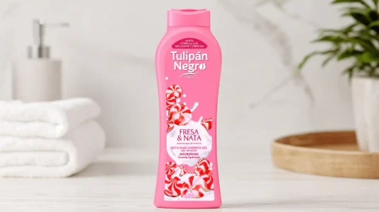 Pack x6 gel de baño Tulipán Negro Fresa y Nata de 650 ml