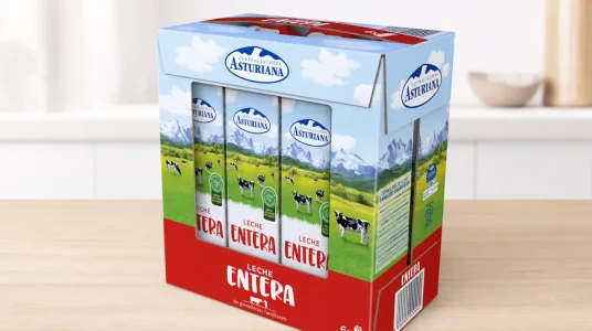 Pack x6 de Leche Entera Central Lechera Asturiana UHT de 1 l