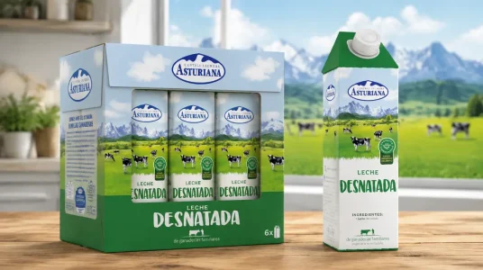 Pack x6 Leche Desnatada Central Lechera Asturiana 1 litro