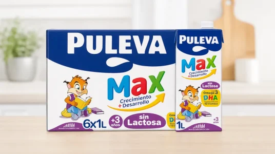 Pack x6 Leche Puleva Max sin lactosa de crecimiento +3 años de 1 l