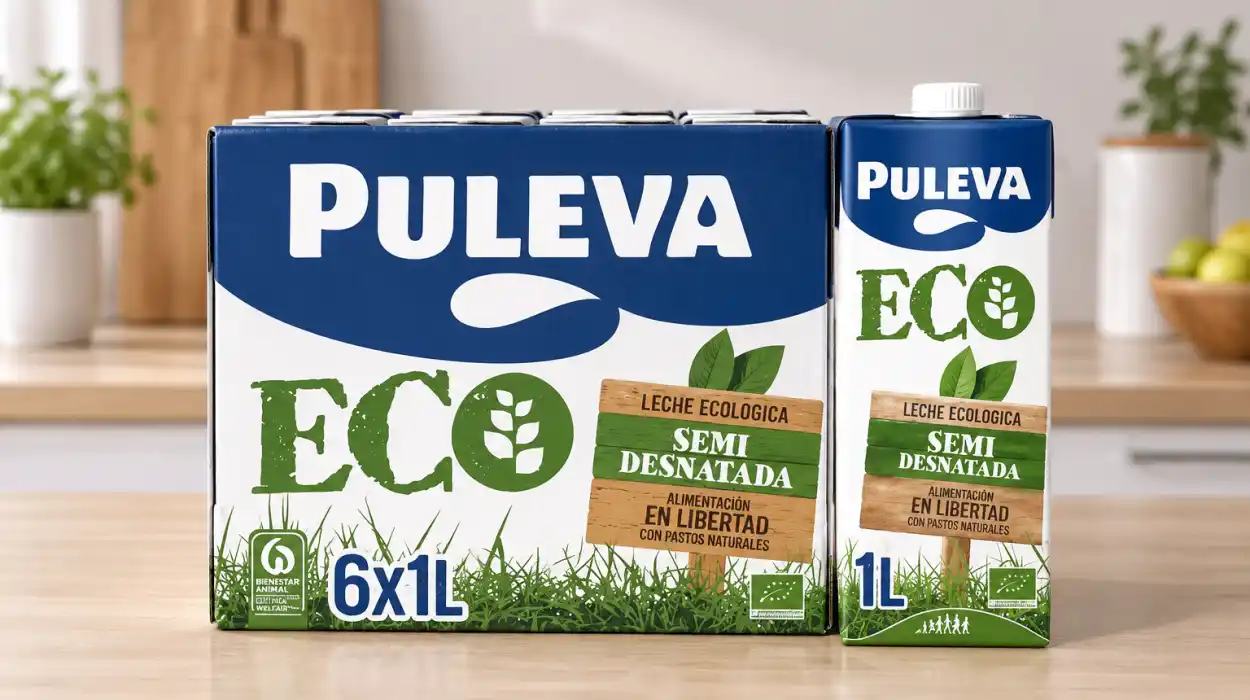 Pack x6 leche Puleva semidesnatada BIO UHT de 1 l