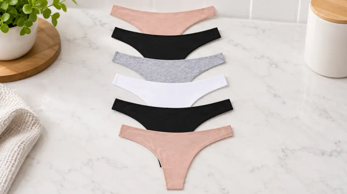 Pack x6 Tangas Channo lisos y suaves de algodón para mujer