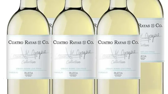 Chollo Pack x6 Vino blanco Cuatro Rayas #Co Elena M. Oyagüe Collection