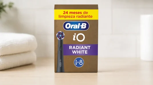 Pack x8 cabezales de recambio Oral-B iO Radiant White