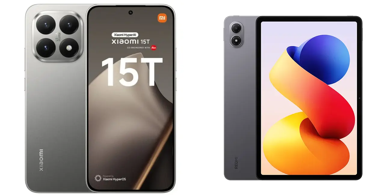 Xiaomi 15T + tablet REDMI Pad 2 Pro