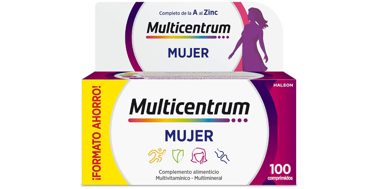 100 comprimidos Multicentrum Mujer
