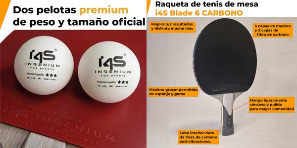 Pala de ping pong i4S Blade 6 oferta