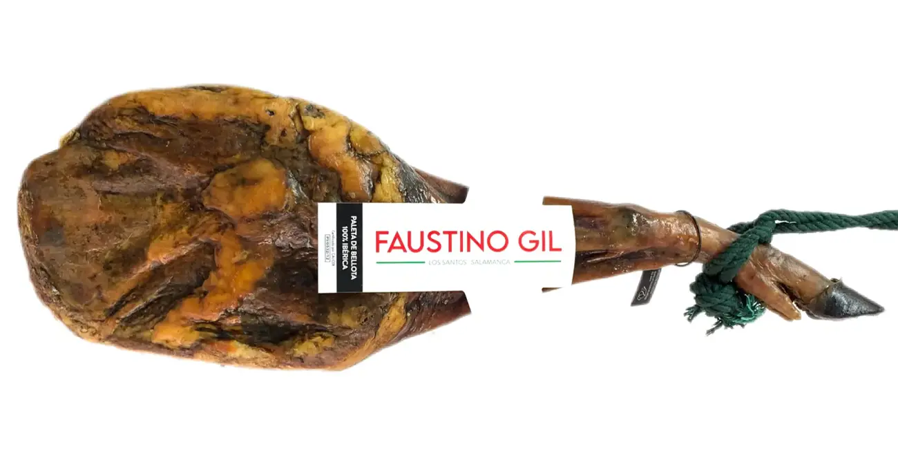 Paleta ibérica cebo 100% raza ibérica Faustino Gil