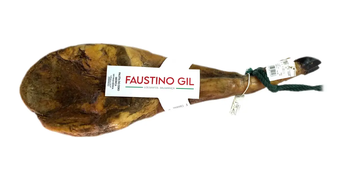 Paleta ibérica cebo 50% raza ibérica Faustino Gil