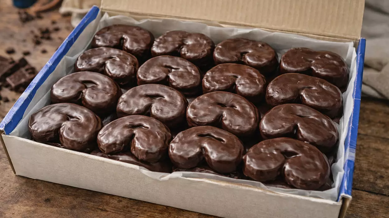 Caja de 2 kilos de palmeras de chocolate negro