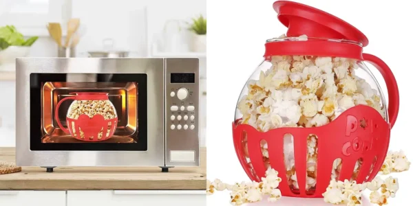 Recipiente LMETJMA para cocinar palomitas en microondas