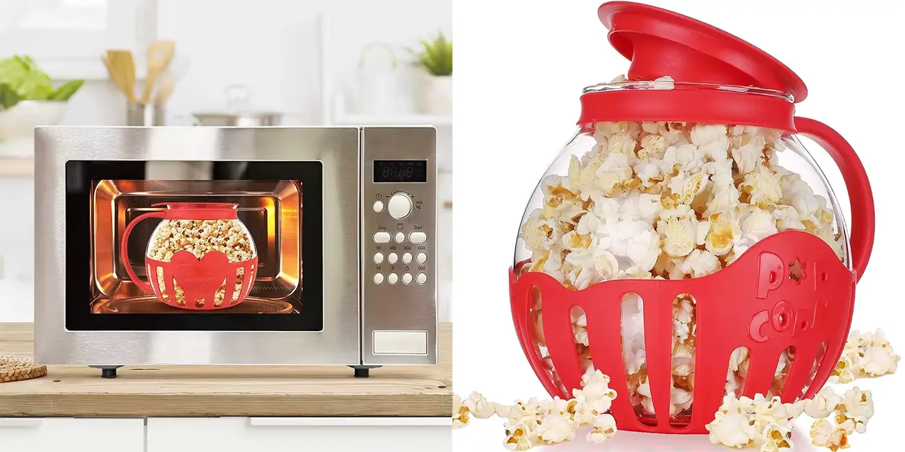 Recipiente LMETJMA para cocinar palomitas en microondas